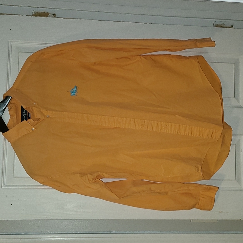 Ralph lauren men's button down Oxford., orange, XL